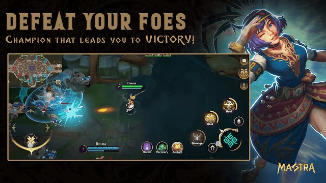 Đánh bại kẻ thù để giành lấy vinh quang trong game MOBA Mastra