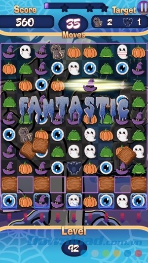Game giải đố hay Match 3 - Spooky Hotel Pro cho Android