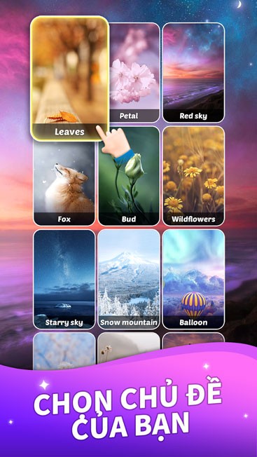 Chọn nhiều chủ đề