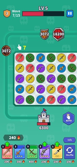 Giải các màn chơi xếp hình match-3