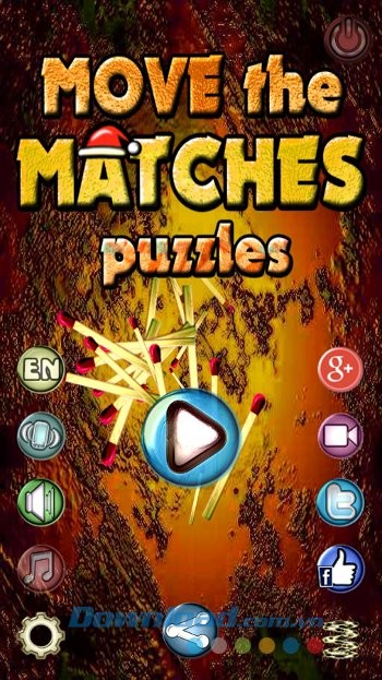 Giao diện game Matches Puzzle Game