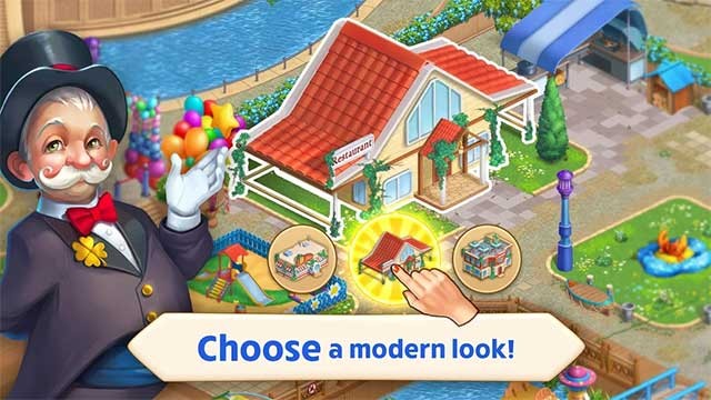 Xây dựng, tùy chỉnh và thiết kế các tòa nhà, công trình, vườn hoa,… trong công viên