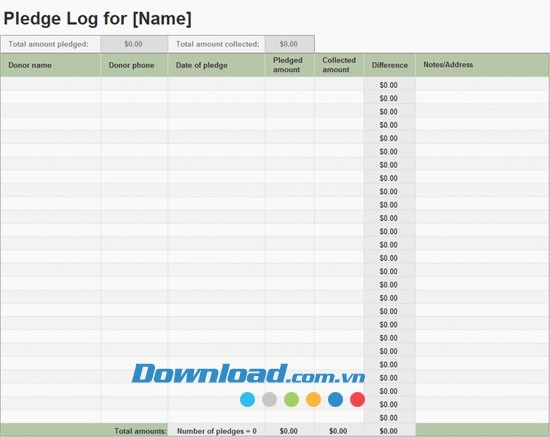 Mẫu cam kết khoản tài trợ