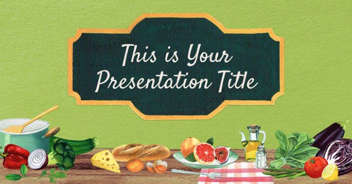 Bộ template PowerPoint thực phẩm miễn phí