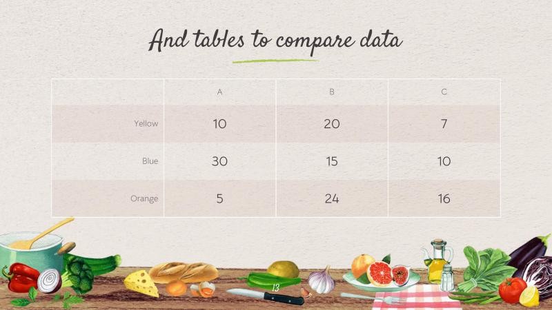 Real Food Presentation Template 13*346112