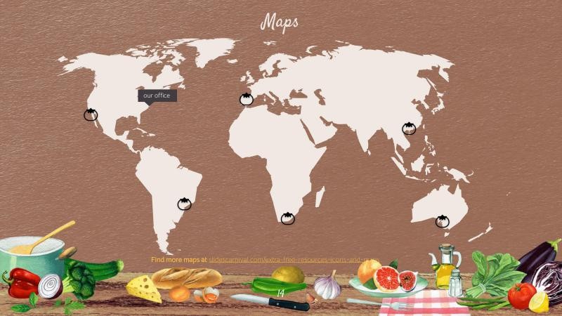 Real Food Presentation Template 14*346129