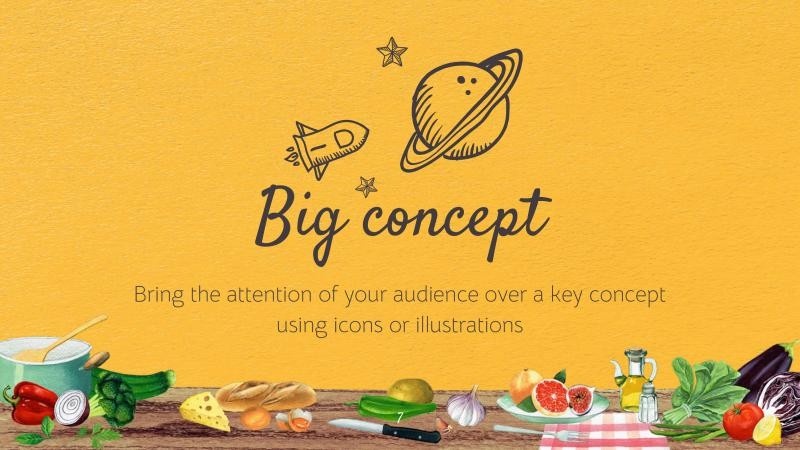 Real Food Presentation Template 7*346118