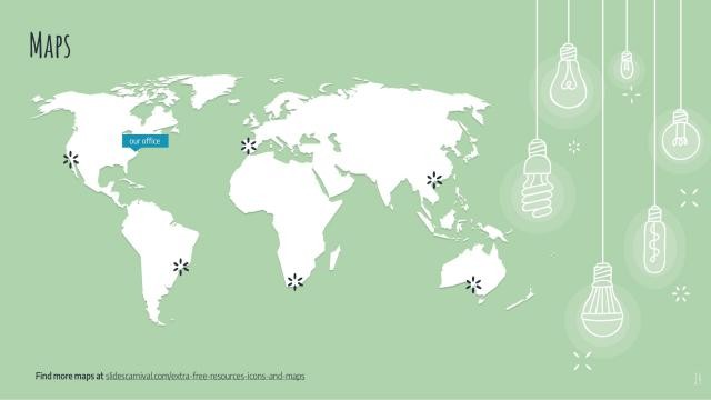 Colorful Light Bulbs Slides slide 14