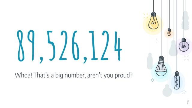 Colorful Light Bulbs Slides slide 15