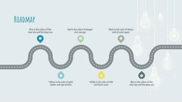 Colorful Light Bulbs Slides slide 28