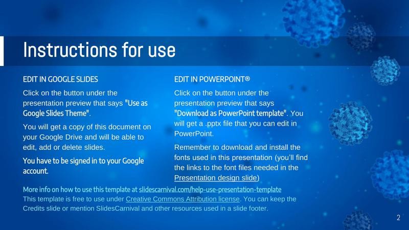 COVID Outbreak Presentation Template slide 2*352336