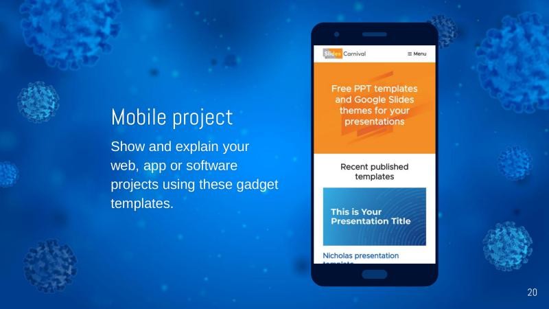 COVID Outbreak Presentation Template slide 20*352348