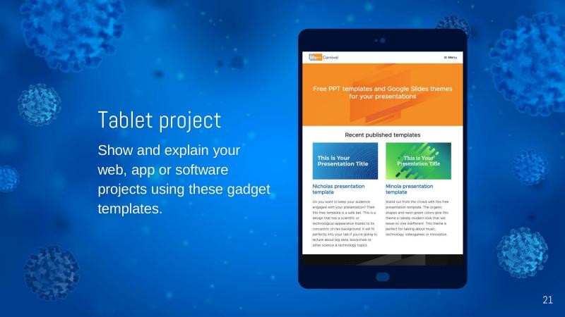 COVID Outbreak Presentation Template slide 21*352335