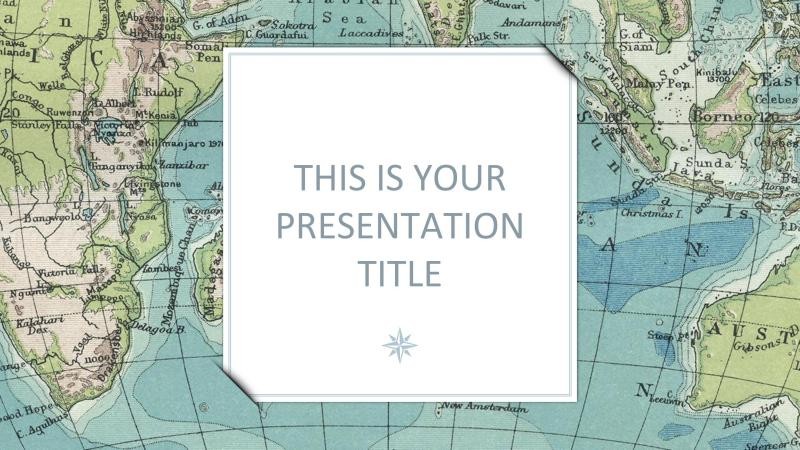 Vintage Geography Presentation Template slide 1
