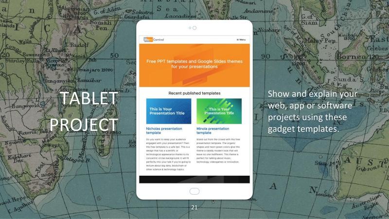 Vintage Geography Presentation Template slide 21