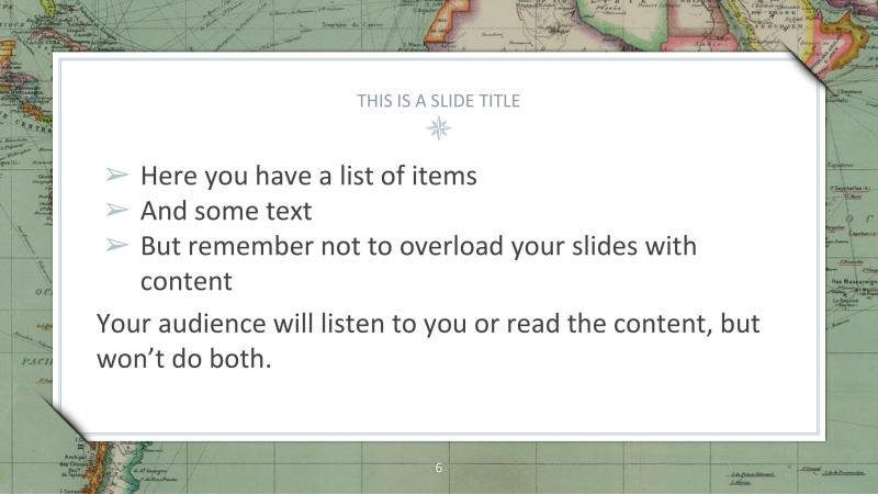 Vintage Geography Presentation Template slide 6