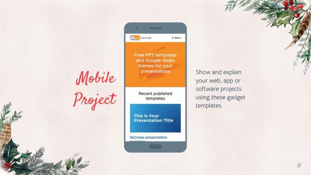 Winter Christmas presentation template 18