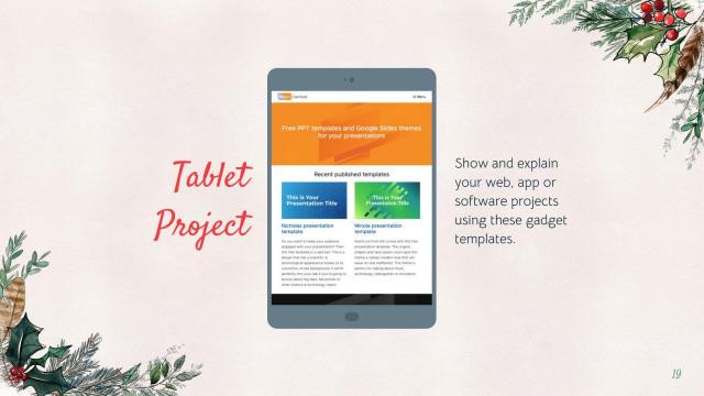 Winter Christmas presentation template 19