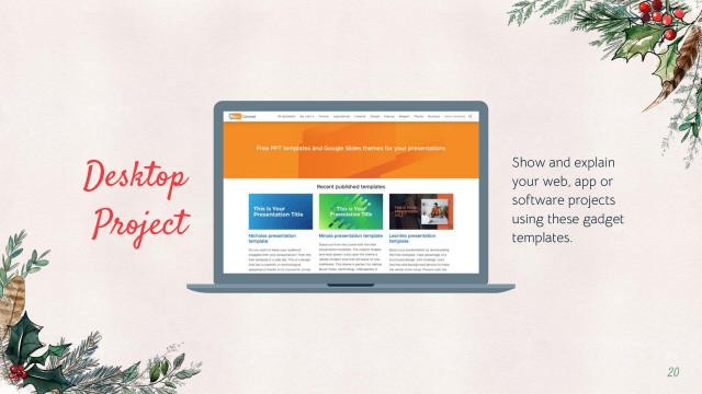 Winter Christmas presentation template 20