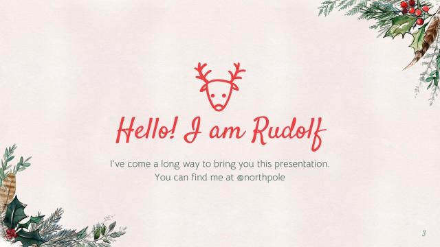 Winter Christmas presentation template 3
