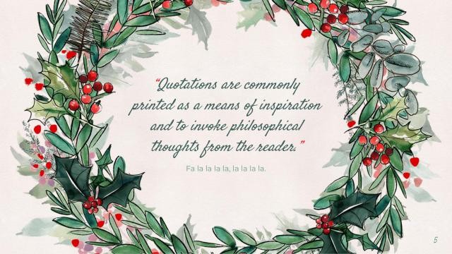 Winter Christmas presentation template 5