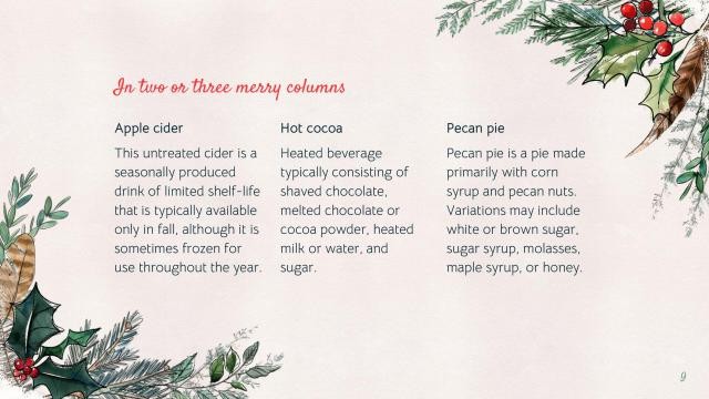 Winter Christmas presentation template 9