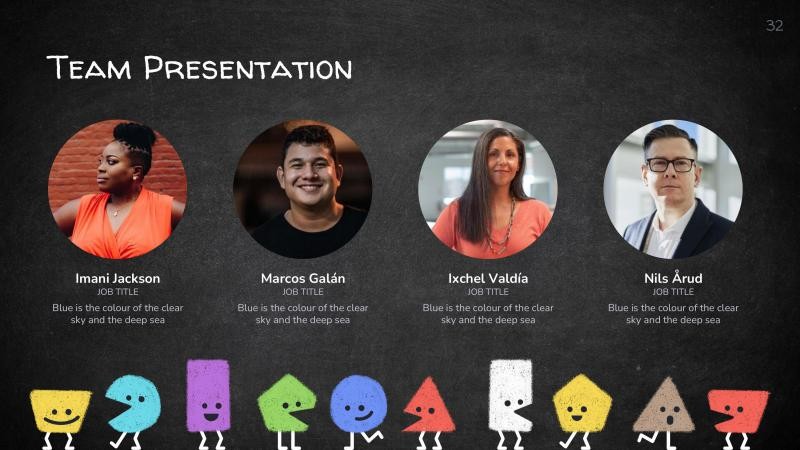 Cute Geometry Presentation Template slide 23