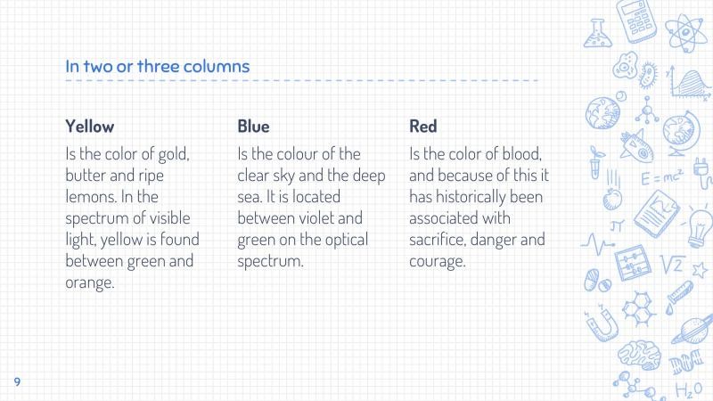 Science Drawings Presentation Template Slide 9