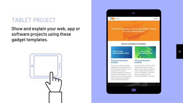 Blue Teamwork Presentation Template slide 21