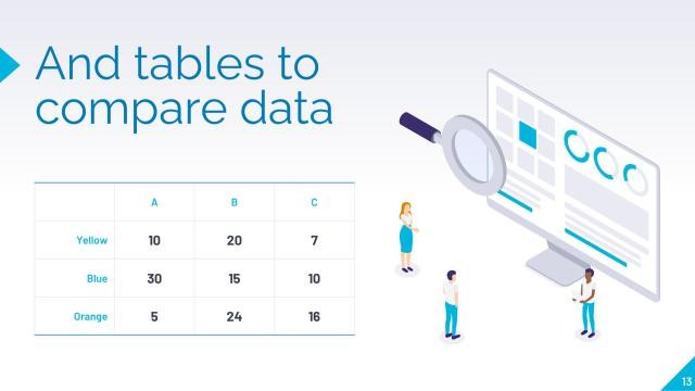 Blue Marketing Presentation Template slide 13