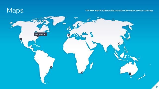 Blue Marketing Presentation Template slide 14