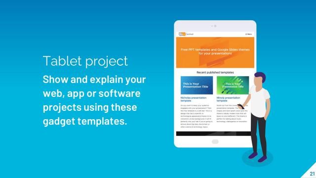 Blue Marketing Presentation Template slide 21
