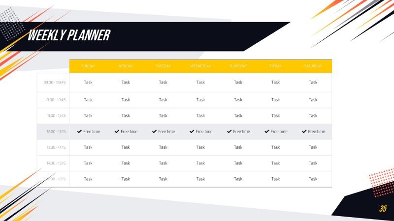 Geometric Sport Presentation Template slide 22*347381