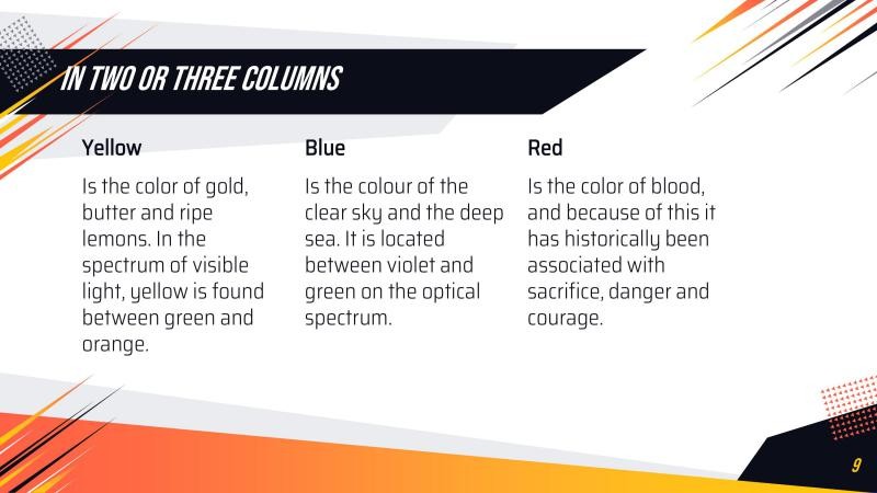 Geometric Sport Presentation Template slide 6*347389