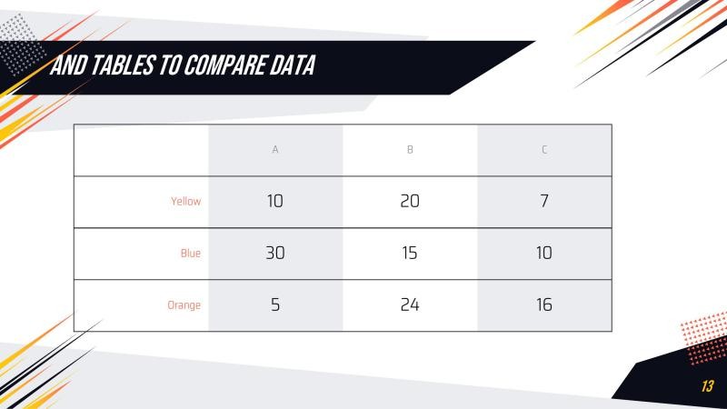 Geometric Sport Presentation Template slide 9*347368