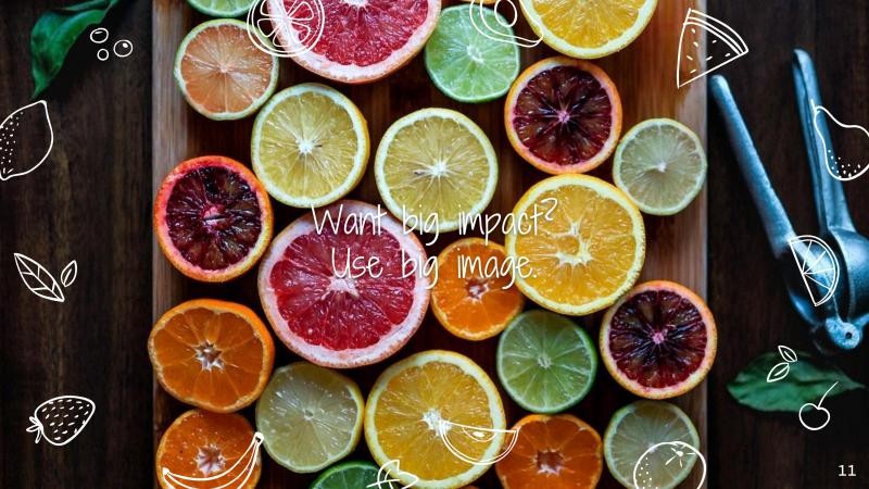 Colorful Fruits Slides slide 11*353081