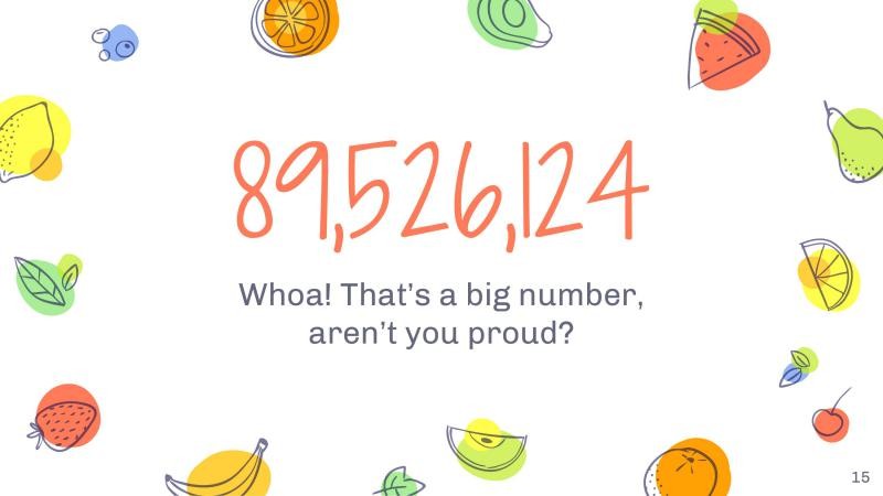 Colorful Fruits Slides slide 15*353069