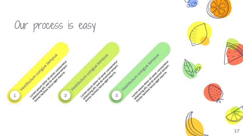 Colorful Fruits Slides slide 17*353076