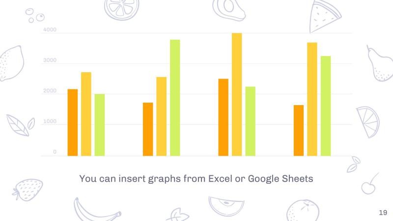 Colorful Fruits Slides slide 19*353061