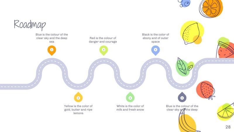 Colorful Fruits Slides slide 28*353062