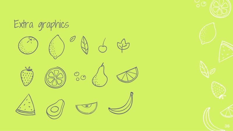 Colorful Fruits Slides slide 36*353082