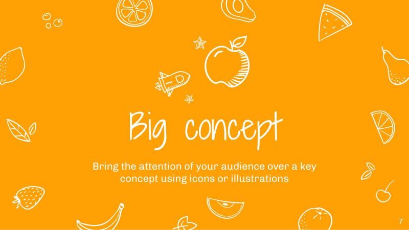 Colorful Fruits Slides slide 7*353063