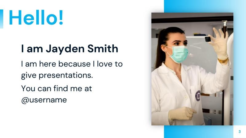 Minimal Medical Presentation Template slide 3