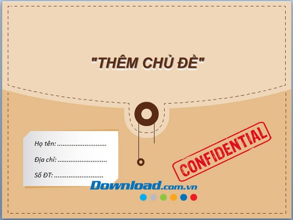 Mẫu template độc đáo cho thuyết trình