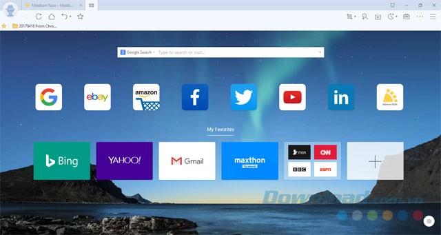 Giao diện Maxthon 5 mới