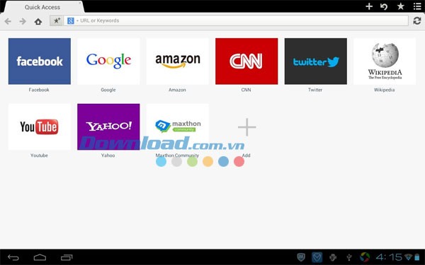 Maxthon Cloud Browser cho Android