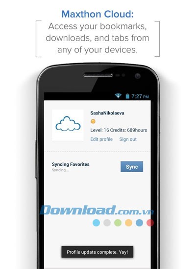 Maxthon Cloud Browser cho Android