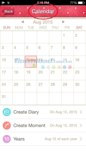 Quản lý lịch May Diary