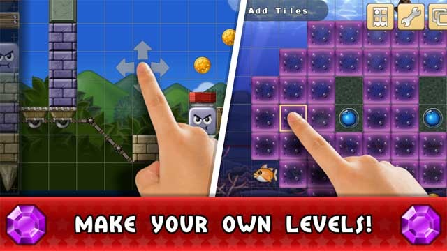 Xây dựng, chỉnh sửa và chơi level của riêng bạn chỉ với một vài thao tác trên màn hình