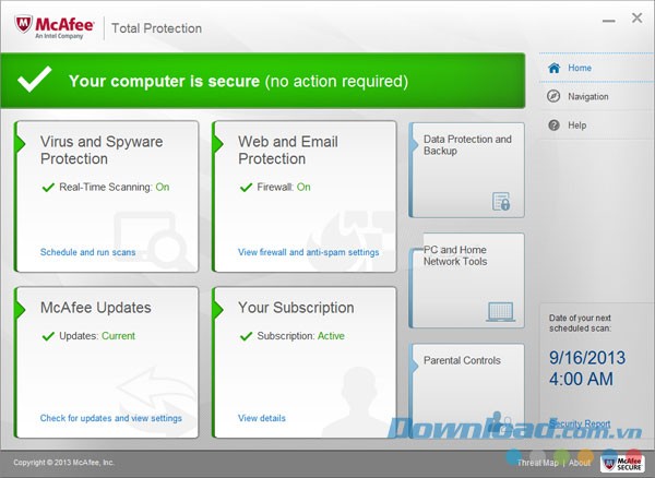 McAfee Total Protection 2014